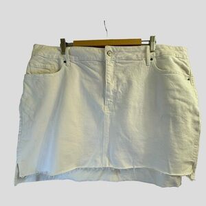 Old Navy Women’s Jean Skirt 22 White Mini